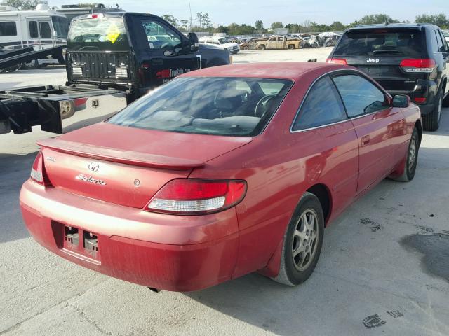 2T1CG22P81C541514 - 2001 TOYOTA CAMRY SOLA RED photo 4