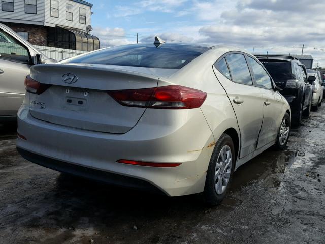 5NPD74LF0HH064140 - 2017 HYUNDAI ELANTRA SE CREAM photo 4