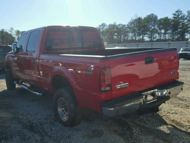 1FTSW21P87EA19231 - 2007 FORD F250 SUPER RED photo 3