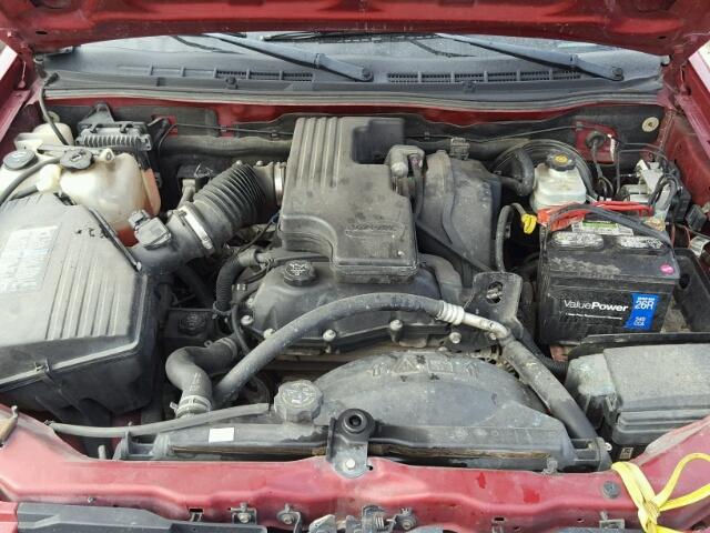 1GCCS148368220675 - 2006 CHEVROLET COLORADO BURGUNDY photo 7