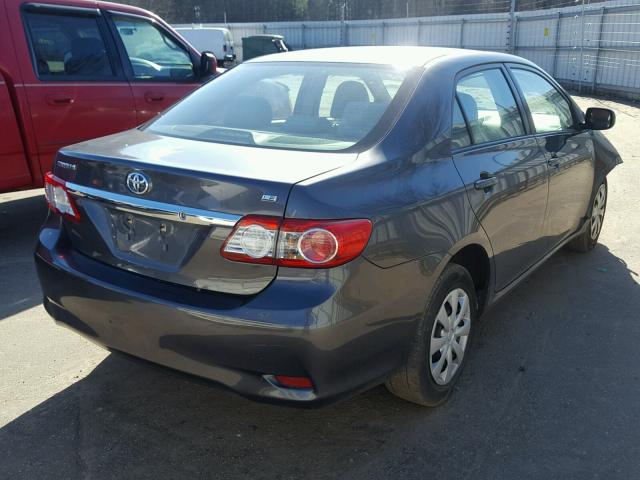 2T1BU4EE6BC722199 - 2011 TOYOTA COROLLA BA GRAY photo 4