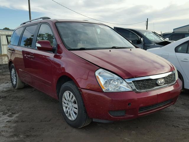 KNDMG4C79C6439289 - 2012 KIA SEDONA LX RED photo 1