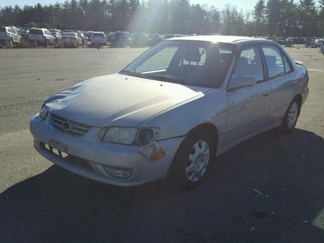 2T1BR12E81C486500 - 2001 TOYOTA COROLLA CE SILVER photo 2