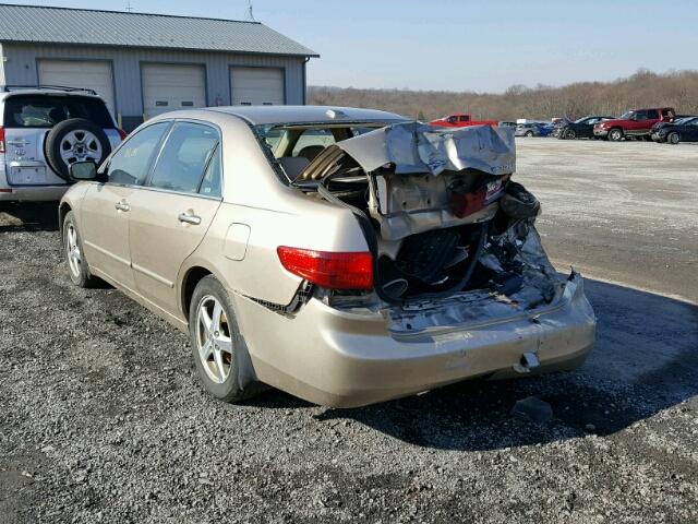 1HGCM56895A160120 - 2005 HONDA ACCORD EX GOLD photo 3