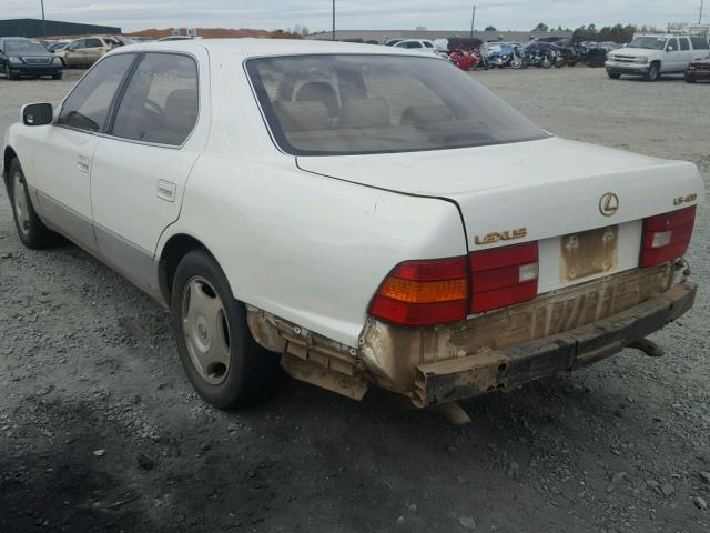 JT8BH28F7W0129513 - 1998 LEXUS LS 400 WHITE photo 3