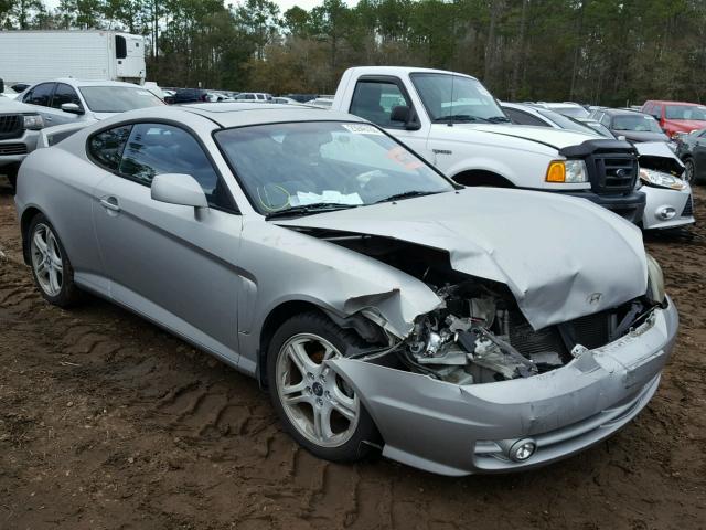 KMHHN65F33U057841 - 2003 HYUNDAI TIBURON GT SILVER photo 1