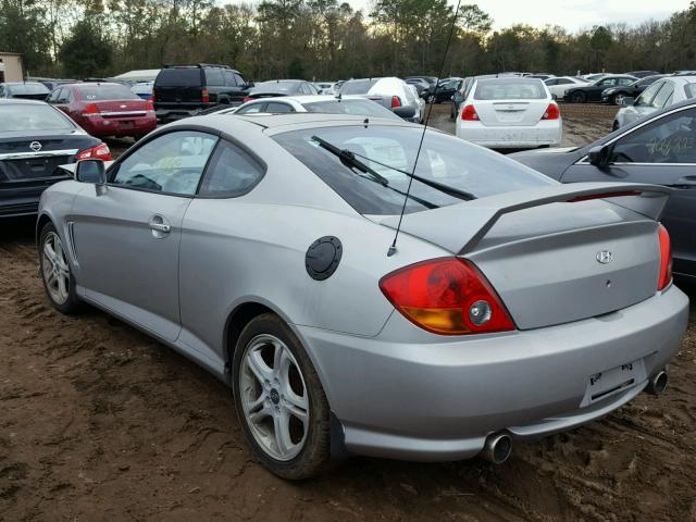 KMHHN65F33U057841 - 2003 HYUNDAI TIBURON GT SILVER photo 3