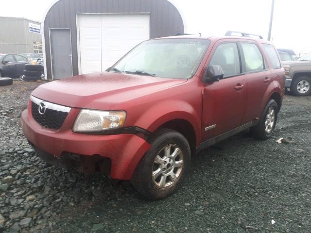 4F2CZ02Z38KM09544 - 2008 MAZDA TRIBUTE I RED photo 2