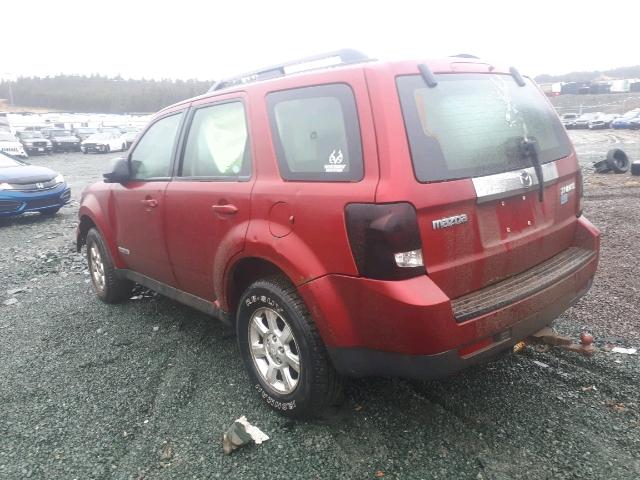 4F2CZ02Z38KM09544 - 2008 MAZDA TRIBUTE I RED photo 3