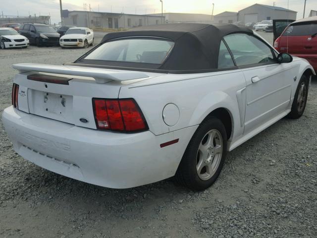 1FAFP44664F208159 - 2004 FORD MUSTANG WHITE photo 4