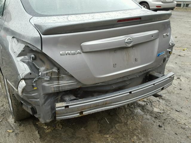 3N1CN7AP0EL808722 - 2014 NISSAN VERSA S SILVER photo 9