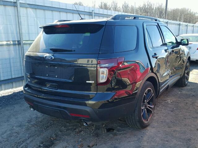 1FM5K8GT6FGB45179 - 2015 FORD EXPLORER S BLACK photo 4