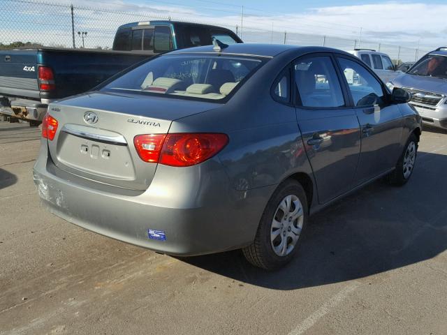 KMHDU4AD7AU865214 - 2010 HYUNDAI ELANTRA BL GRAY photo 4