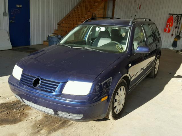 WVWRK61J73W477893 - 2003 VOLKSWAGEN JETTA GL BLUE photo 2