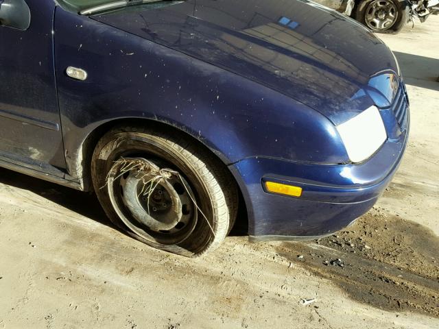 WVWRK61J73W477893 - 2003 VOLKSWAGEN JETTA GL BLUE photo 9