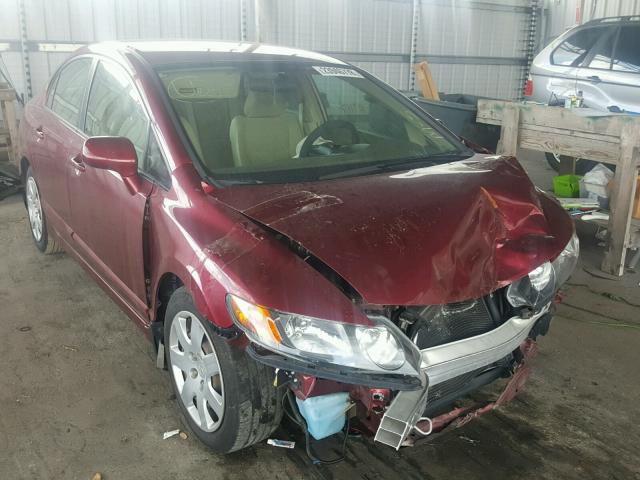 1HGFA16507L087442 - 2007 HONDA CIVIC LX MAROON photo 1