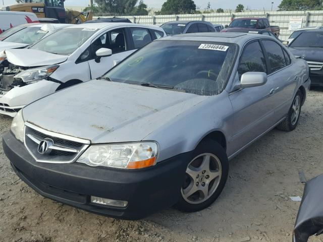 19UUA56672A030893 - 2002 ACURA 3.2TL SILVER photo 2