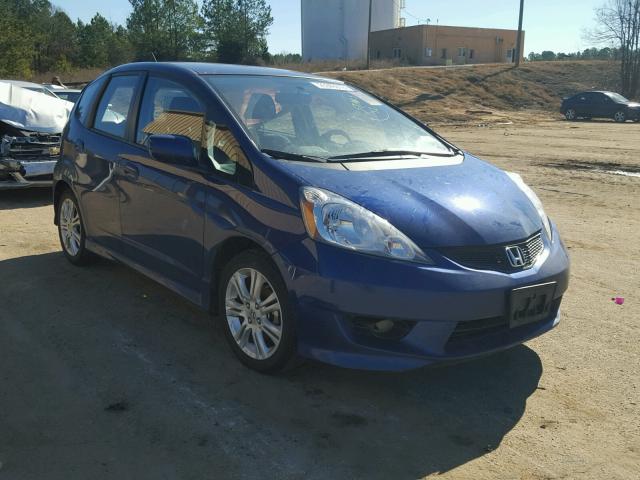 JHMGE88469S016578 - 2009 HONDA FIT SPORT BLUE photo 1