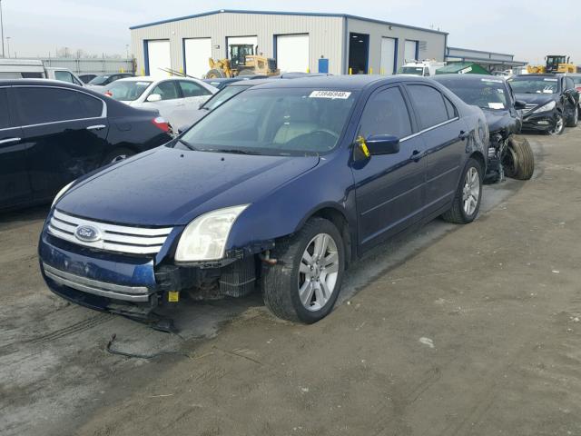 3FAHP08106R116566 - 2006 FORD FUSION SEL BLUE photo 2