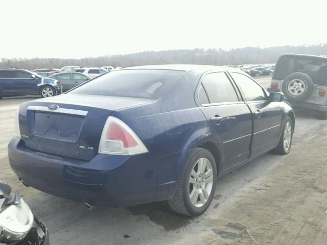 3FAHP08106R116566 - 2006 FORD FUSION SEL BLUE photo 4