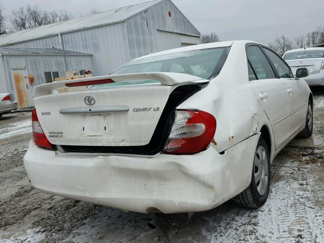 4T1BE32K74U370219 - 2004 TOYOTA CAMRY LE WHITE photo 4