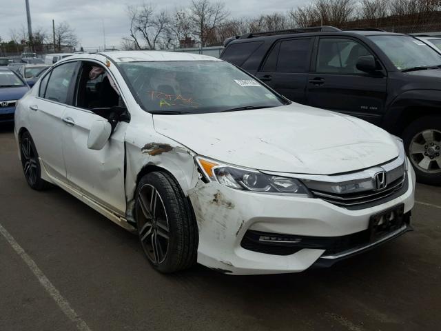 1HGCR2F53GA027815 - 2016 HONDA ACCORD SPO WHITE photo 1