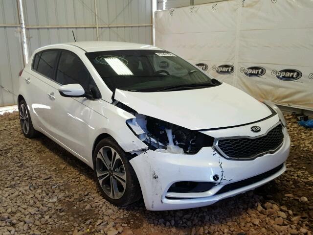 KNAFX5A85G5493322 - 2016 KIA FORTE EX WHITE photo 1