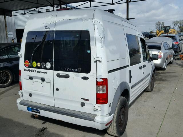 NM0KS9BN2AT013362 - 2010 FORD TRANSIT CO WHITE photo 4