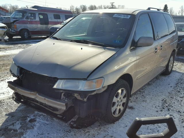 5FNRL18622B021787 - 2002 HONDA ODYSSEY EX GOLD photo 2