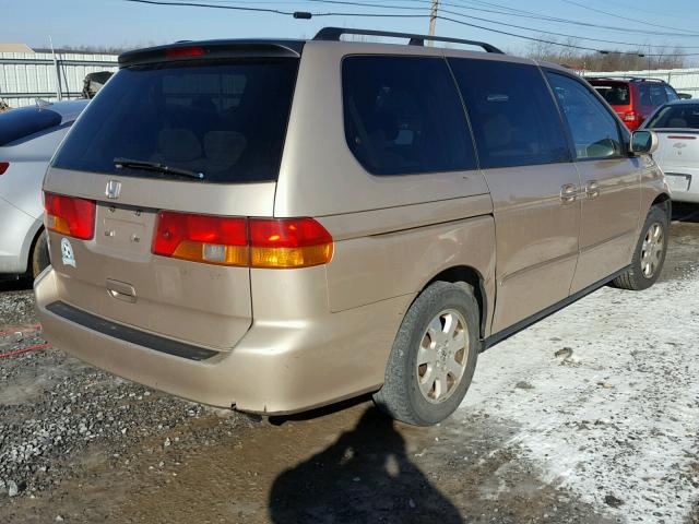 5FNRL18622B021787 - 2002 HONDA ODYSSEY EX GOLD photo 4