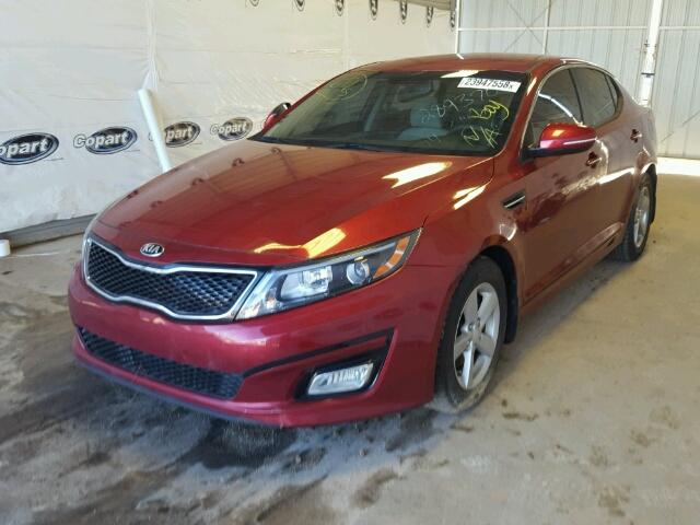 5XXGM4A71EG289370 - 2014 KIA OPTIMA LX BURGUNDY photo 2