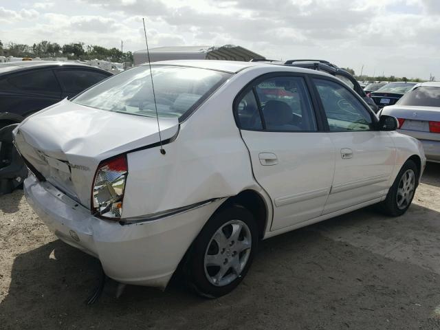 KMHDN46DX5U026850 - 2005 HYUNDAI ELANTRA GL WHITE photo 4