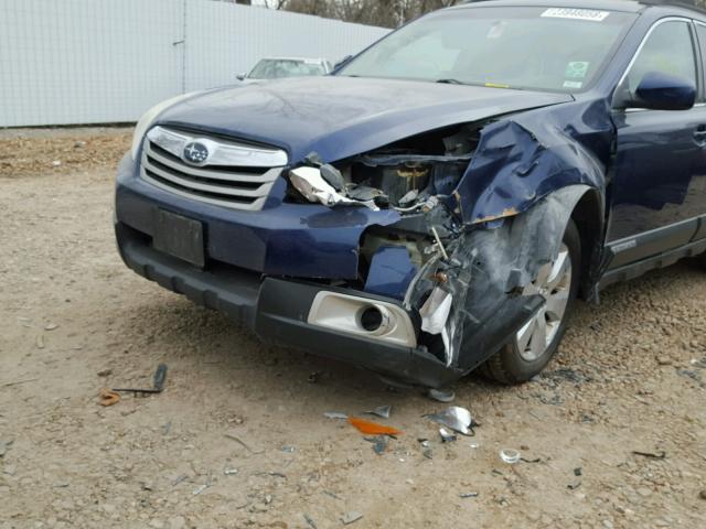 4S4BRCGC7B3358323 - 2011 SUBARU OUTBACK 2. BLUE photo 9