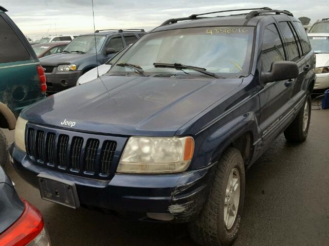 1J4GW58N0YC260963 - 2000 JEEP GRAND CHER BLUE photo 2