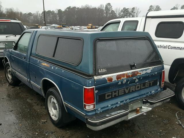 1GCCS14R4M0158305 - 1991 CHEVROLET S TRUCK S1 BLUE photo 3