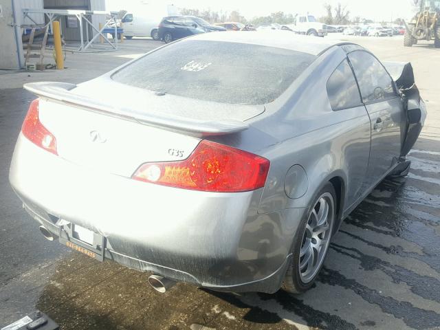 JNKCV54E25M403140 - 2005 INFINITI G35 GRAY photo 4