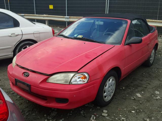 JT5FC52H8V0039357 - 1997 TOYOTA PASEO RED photo 2