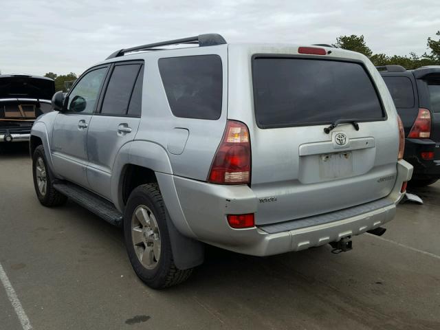 JTEBU14R540050017 - 2004 TOYOTA 4RUNNER SR SILVER photo 3