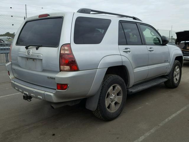 JTEBU14R540050017 - 2004 TOYOTA 4RUNNER SR SILVER photo 4