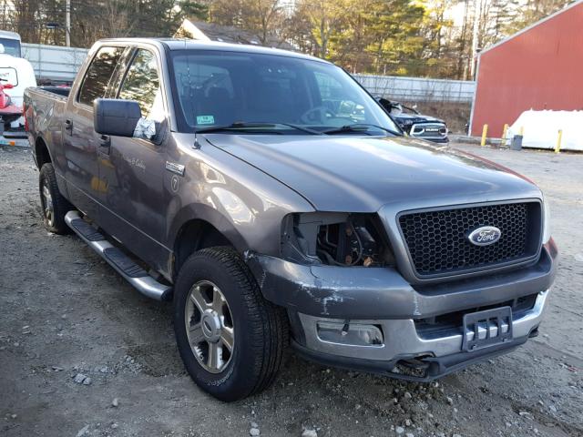 1FTRW14WX4KA48142 - 2004 FORD F150 SUPER GRAY photo 1