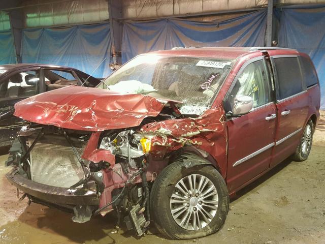 2C4RC1CG7ER336383 - 2014 CHRYSLER TOWN & COU RED photo 2