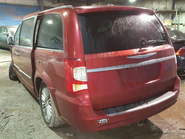 2C4RC1CG7ER336383 - 2014 CHRYSLER TOWN & COU RED photo 3