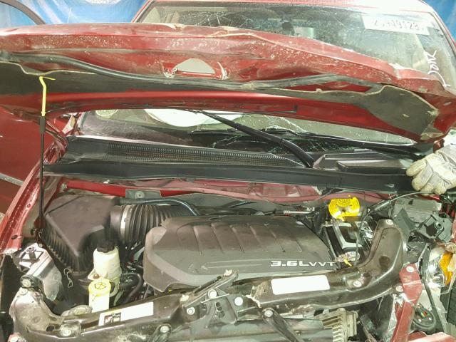 2C4RC1CG7ER336383 - 2014 CHRYSLER TOWN & COU RED photo 7