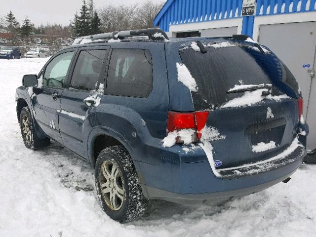 4A4MN21S26E023959 - 2006 MITSUBISHI ENDEAVOR L BLUE photo 3