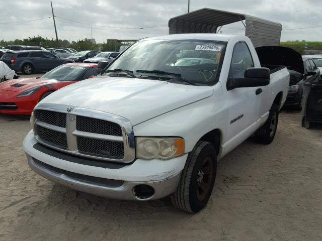 1D7HA16K24J244527 - 2004 DODGE RAM 1500 S WHITE photo 2