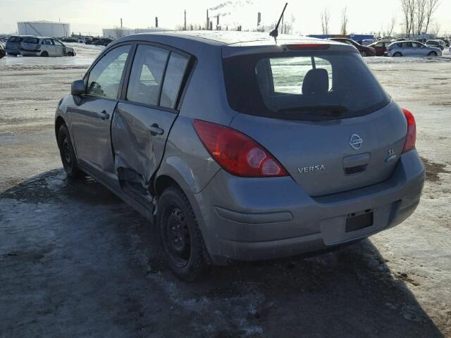 3N1BC1CPXBL466459 - 2011 NISSAN VERSA S GRAY photo 3