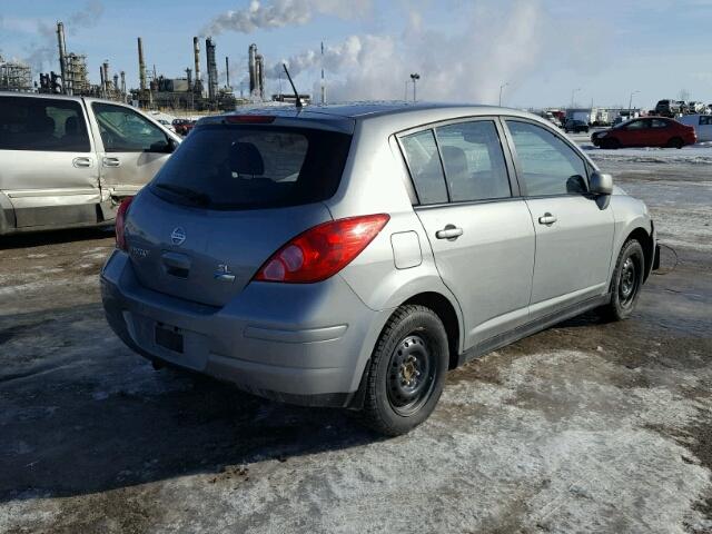 3N1BC1CPXBL466459 - 2011 NISSAN VERSA S GRAY photo 4