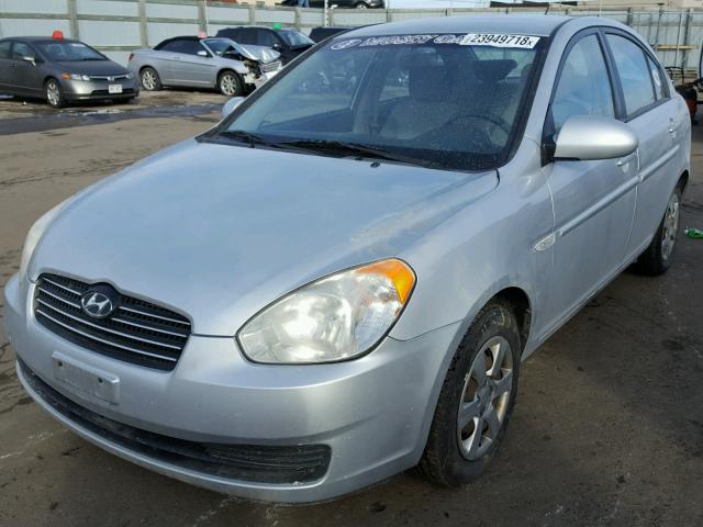 KMHCN46C67U154850 - 2007 HYUNDAI ACCENT GLS SILVER photo 2