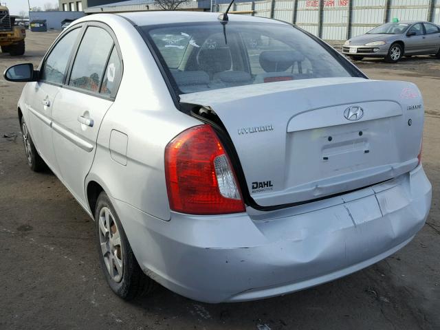 KMHCN46C67U154850 - 2007 HYUNDAI ACCENT GLS SILVER photo 3