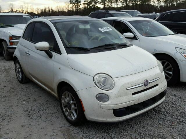 3C3CFFAR8CT126811 - 2012 FIAT 500 POP WHITE photo 1